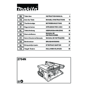 Scie sur table 2704N