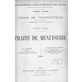 Traité de menuiserie