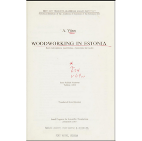 Woodworking in Estonia