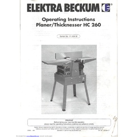 Dégauchisseuse-Raboteuse HC260