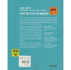 Etude des styles de mobilier