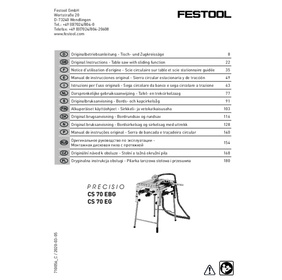 Scie sur table Precisio CS 70 EBG