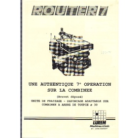 Defonceuse LUREM ROUTER 7 ROUTER 7
