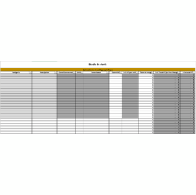 Feuille Excel pour élaboration d'un devis