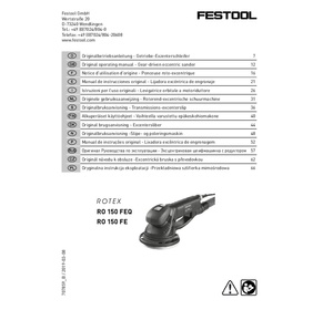 Ponceuse roto-excentrique ROTEX RO 150