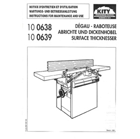 Dégauchisseuse-raboteuse 638