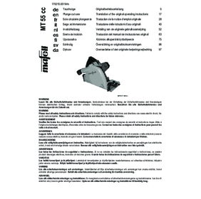 Scie plongeante MT 55