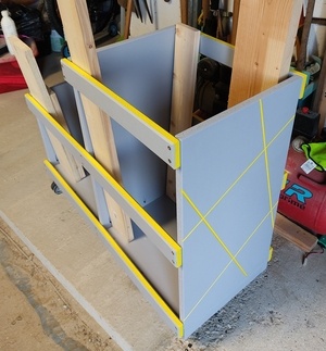 Petit chariot à chutes stylé