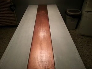 Table en bois recyclé design