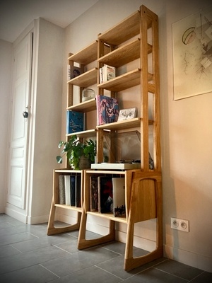 Bibliothèque mid-century