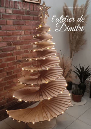 Sapin de Noël spirale