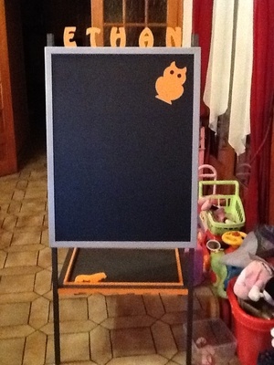 Tableau noir recto verso personnalisé avec prenons