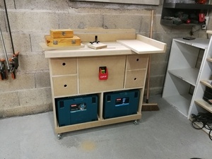 Meuble de défonceuse