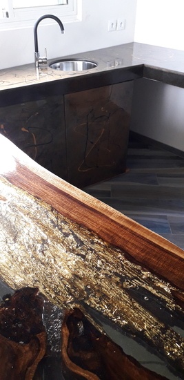 Cuisine résine & 24k