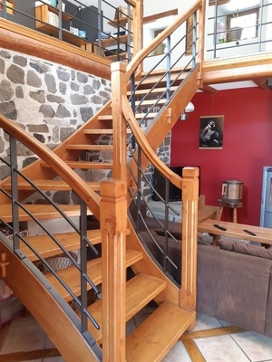 Escalier un quart tournant