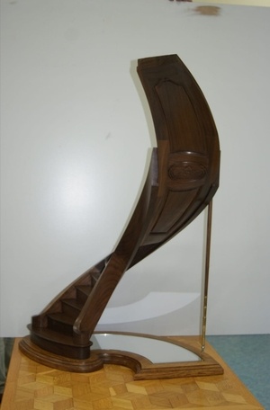 Escalier avec plafond rampant