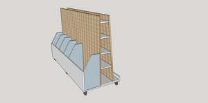 Desserte Chutes de bois Sketchup 2016