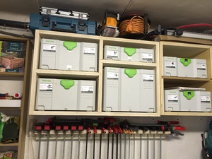 Rangement mural pour systainers