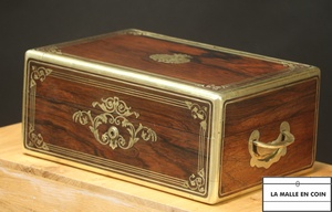 Remplacement de filet  laiton sur ecritoire 19 eme