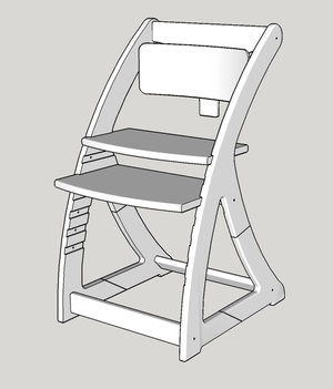 Chaise haute évolutive