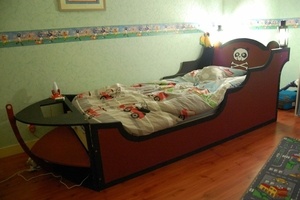 Lit bateau de pirates