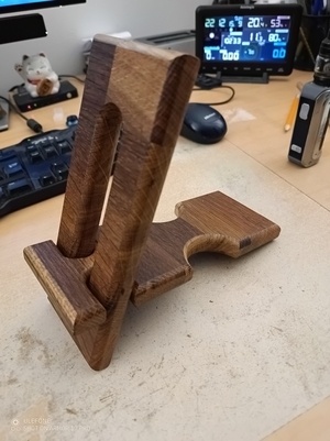 Repose smartphone en Chêne