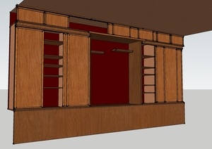 Trois grandes portes coulissantes sur glissières en chêne, et neuf petites en haut