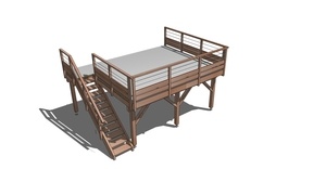 Terrasse sur pilotis