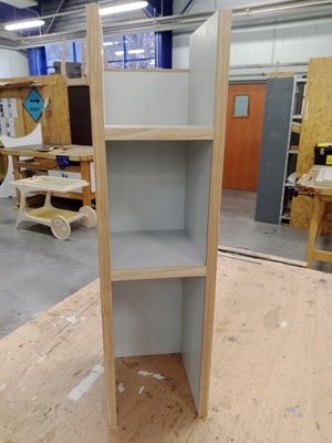 Etagère mela avec alèses frêne