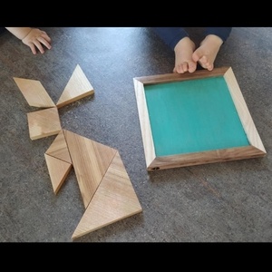 Triptyque de tangrames