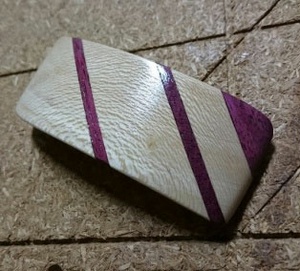 Barrette à cheveux en bois précieux