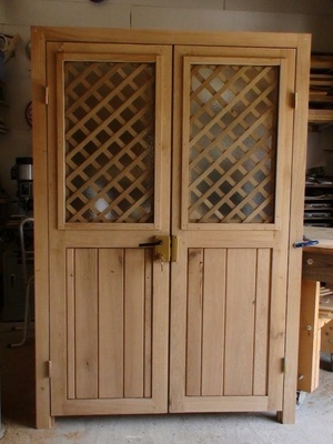 Porte double en chêne