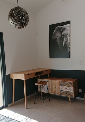 Bureau haut en chêne