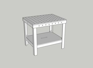 Etabli de chantier démontable