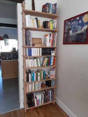 Bibliothèque en hêtre - reconfiguration