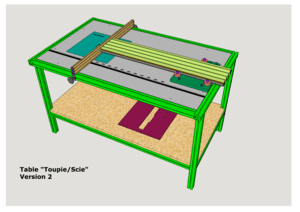 TABLE pour scie circulaire et défonceuse Version 2