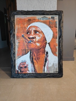 Cadre pour toile effet organique