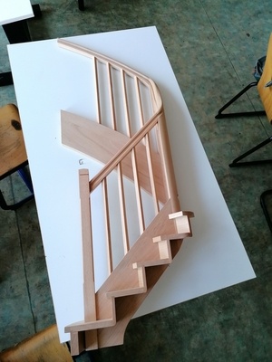 Maquette escalier à Noyau
