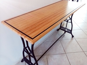 Consolle baubuche et valchromat