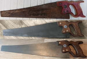 Restauration scie égoine Peugeot Frères