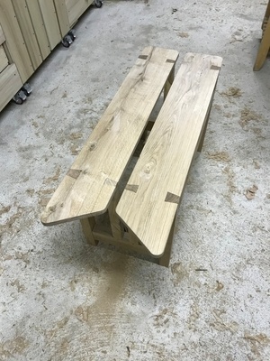 Banc de scie en chêne