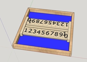 Shut the box bi-place