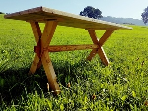 Rénovation ancienne table de chalet