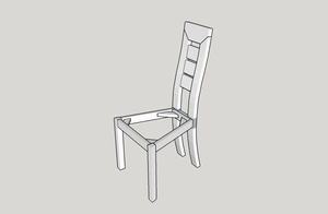 Plan chaise contemporaine