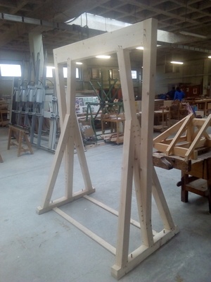 Agrés d'entrainement escalade : poutre traction