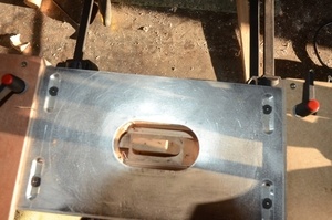 Plaque pour tenon balustre