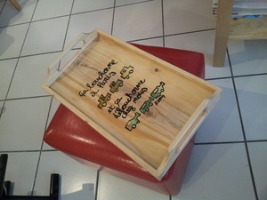 Plateau de service humour