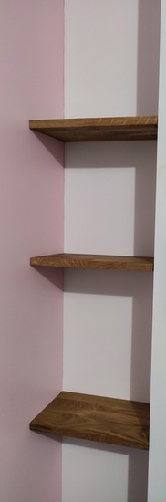 Étagères Charlotte, avec fixations invisibles