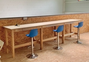 Plan de travail pour 3 postes de travail atelier collectif