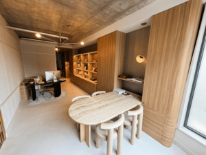 Agencement d'une arcade d'architecte